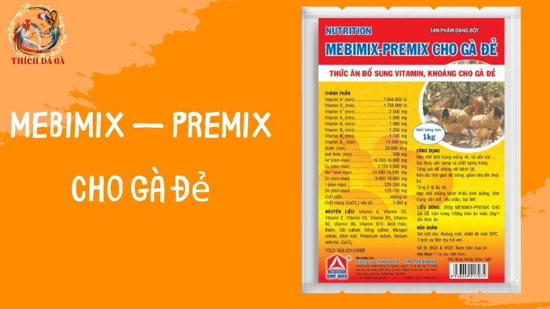 MEBIMIX – PREMIX cho gà đẻ