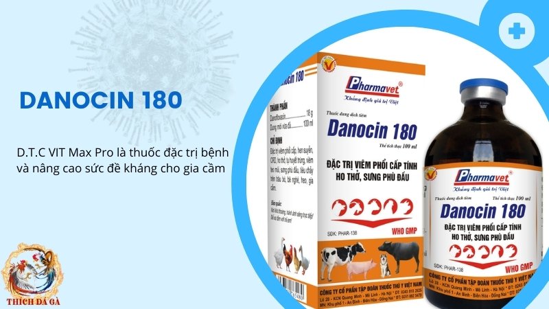  Thuốc điều trị các bệnh khò khè DANOCIN 180