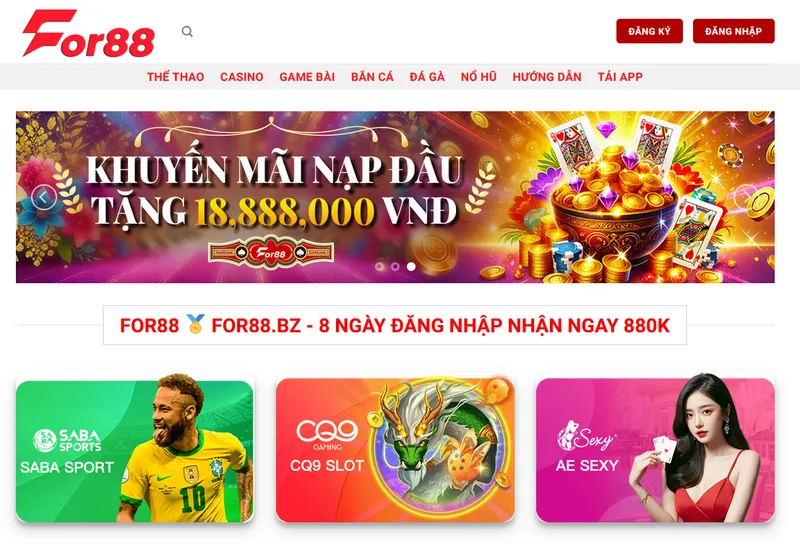  for88 sân chơi đẳng cấp