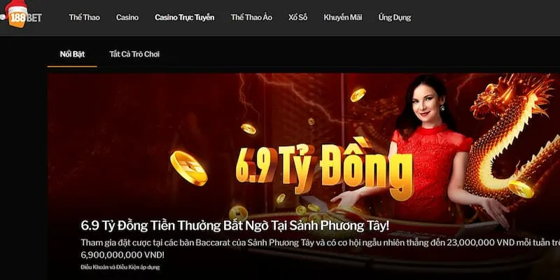 Khuyến mãi giá trị tại nhà cái 188Bet