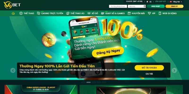 Đăng nhập V9bet trải nghiệm đa dạng trò chơi hấp dẫn