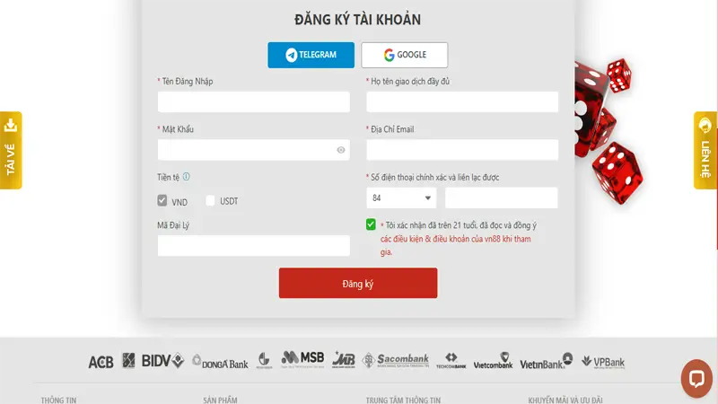 Đăng Ký Tài Khoản VN88 – Bắt Đầu Hành Trình Cá Cược Dễ Dàng 2 Lưu Ý Khi Đăng Ký VN88