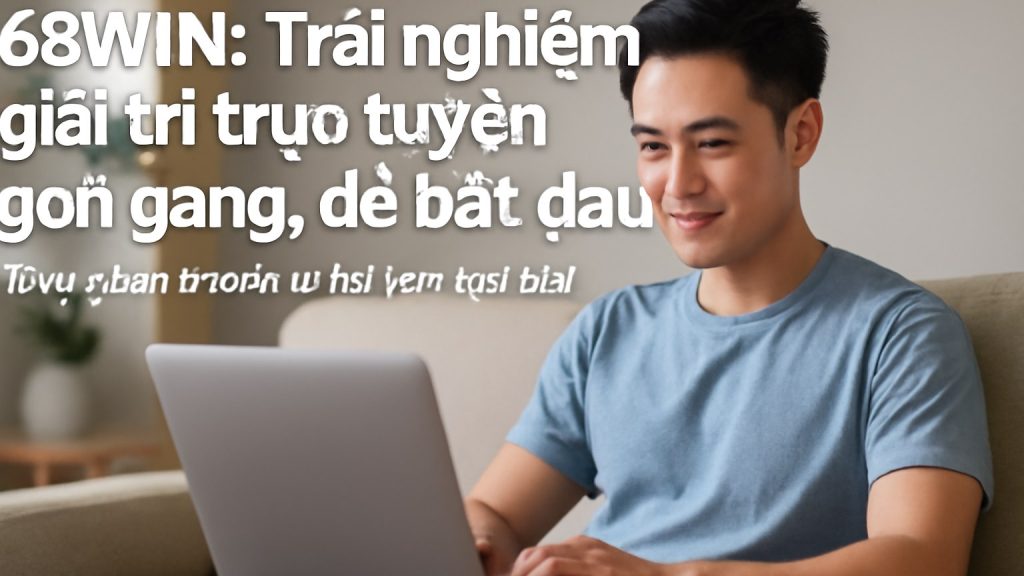 68WIN: Trải nghiệm giải trí trực tuyến gọn gàng, dễ bắt đầu