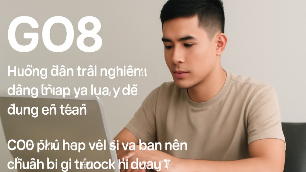 GO8: Hướng dẫn trải nghiệm, đăng nhập và lưu ý để dùng an toàn