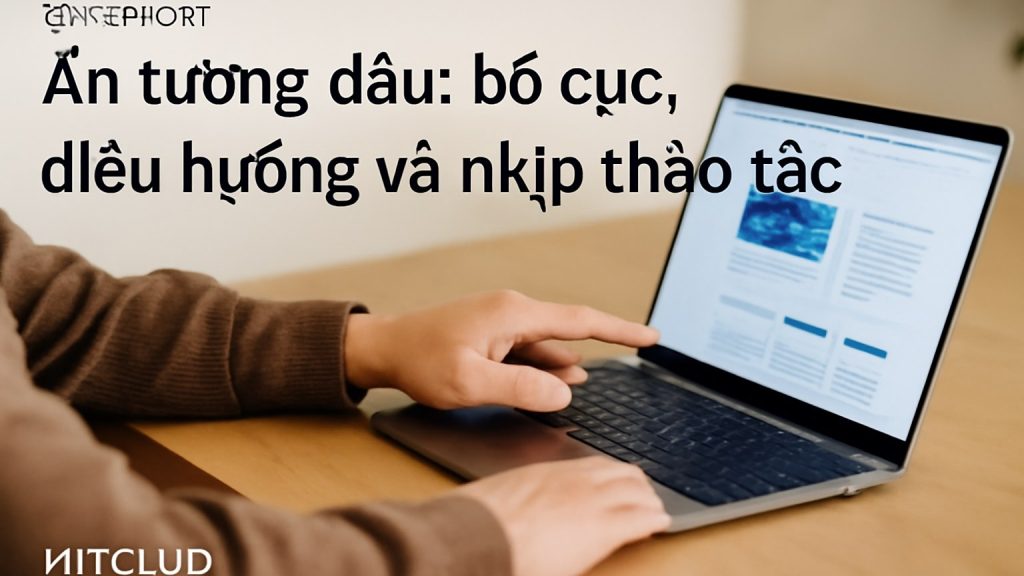 Ấn tượng đầu: bố cục, điều hướng và nhịp thao tác Minh họa: Ấn tượng đầu: bố cục, điều hướng và nhịp thao tác