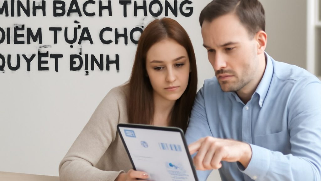 Minh họa: 1) Minh bạch thông tin: điểm tựa cho quyết định