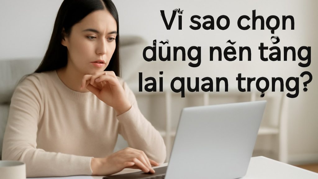Minh họa: Vì sao chọn đúng nền tảng lại quan trọng?